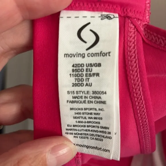 Moving Comfort Maia sports bra 42DD - Picture 3 of 12